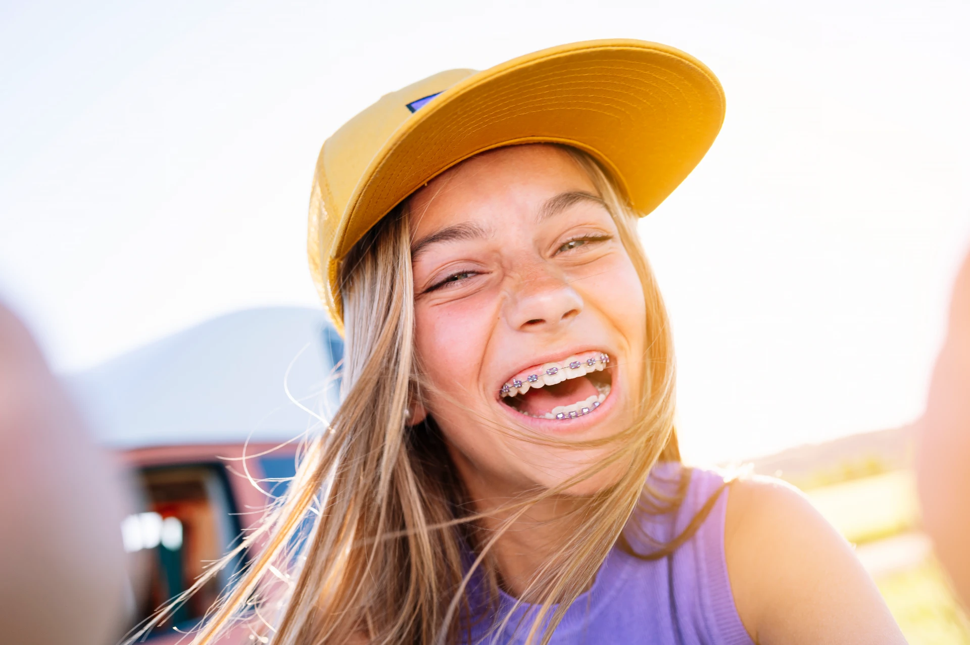 young girl with braces smiling in selfie | Expert Orthodontic Treatment in Austin, TX